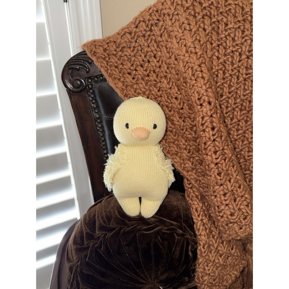 Cuddle + Kind Baby Duckling Knit Yarn Plush 9" Stuffed Animal
